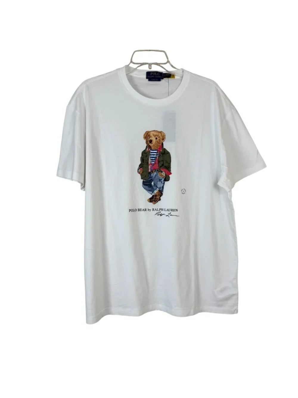 Polo Ralph Lauren NEW White Men's LG Classic Fit T Shirt Polo Bear Casual Preppy